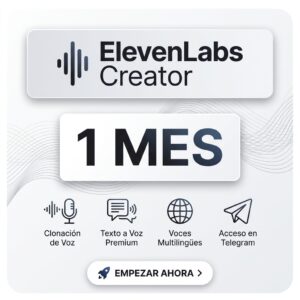 Elevenlabs Creator 121k Créditos Privado